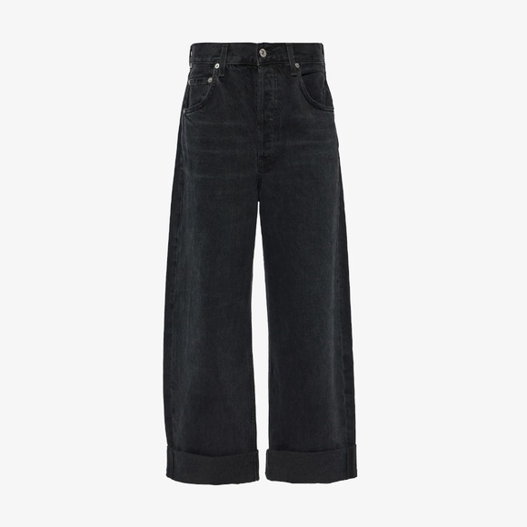 Citizens Of Humanity Black Wide Leg Jeans - Picture 1 of 11